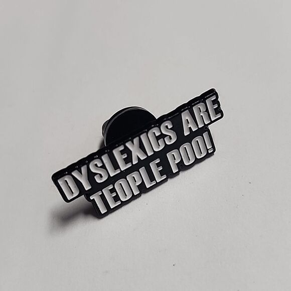 Black and White Novelty Pin - Picture 2 of 3